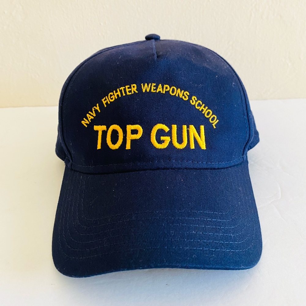 TOPGUN OTTO NAVY BLUE HAT CAP SUMMER VACATION SUN MILITARY TOM CRUISE MOVIE